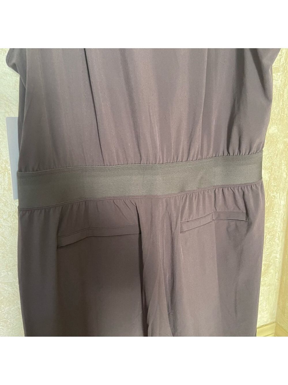 ATHLETA BROOKLYN UTILITY BAGGY JUMPSUIT Relax fit Color Shale Dusty Purple 14P - Picture 13 of 17